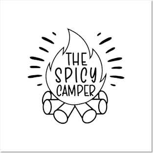 The Spicy Camper Funny Camping Family Matching Posters and Art